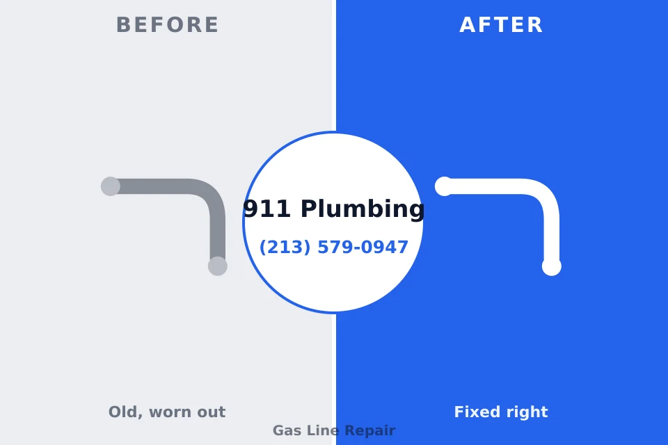 Before and after: plumbing repair Salem Lakes, WI